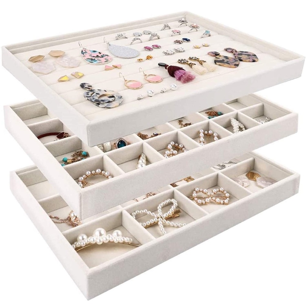 Set of 3 Stackable Jewelry Trays